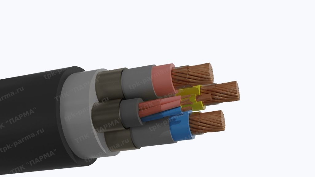 Фотография провода Кабель КГЭШ 3х95+1х10+9х2,5
