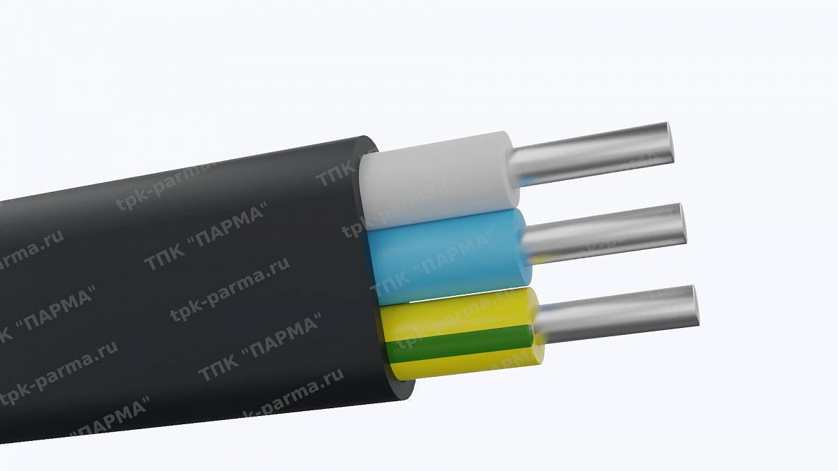 Фотография провода Кабель АВВГ-П 3х4