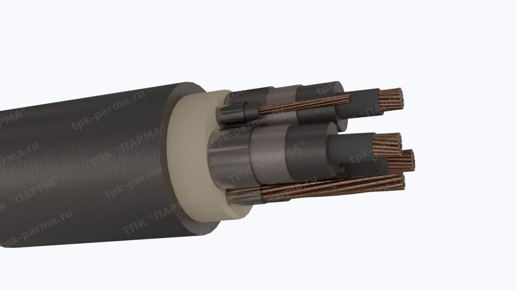 Фотография провода Кабель КГЭ 3х120+1х35+1х10 - 6кВ